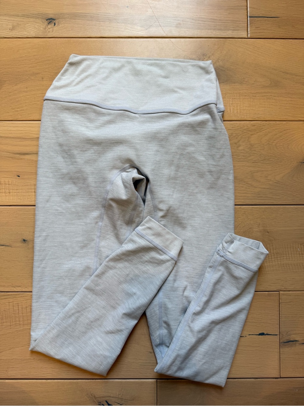 SET ACTIVE CLOUDFORM High-Waist Performance Leggings - Light Gray